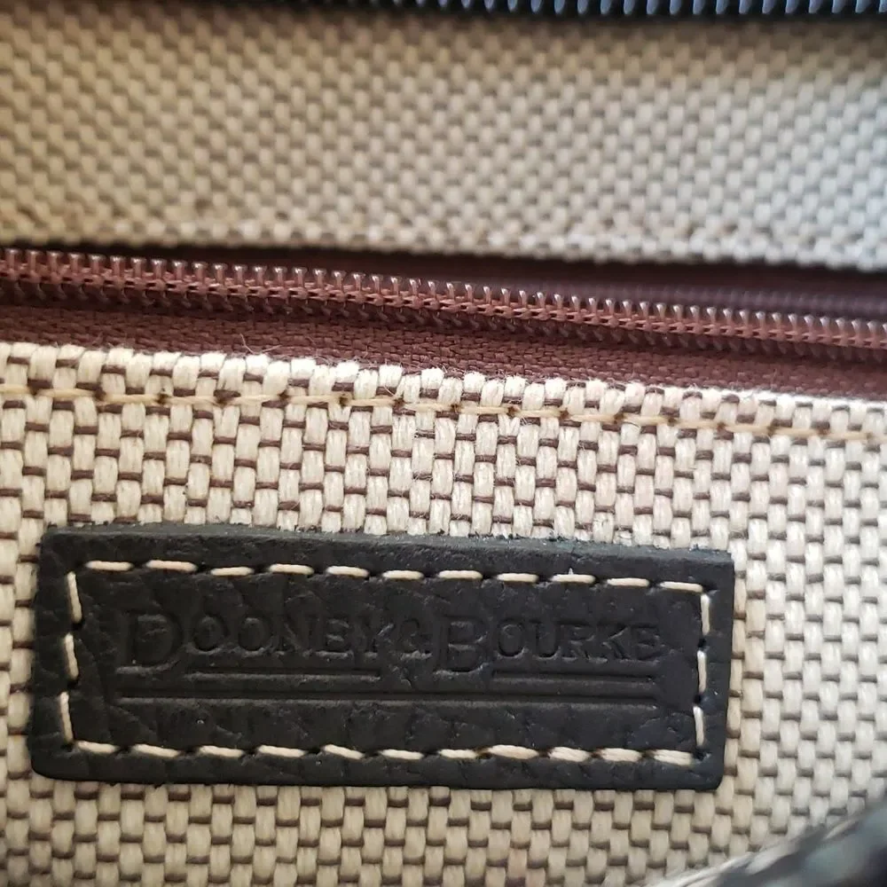 DOONEY BOURKE small black slouch T’Moro Pebble Leather Shoulder Bag